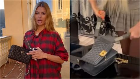 cut up chanel bags|Russian Influencers Cut up Chanel Bags in Protest of Sales Ban .